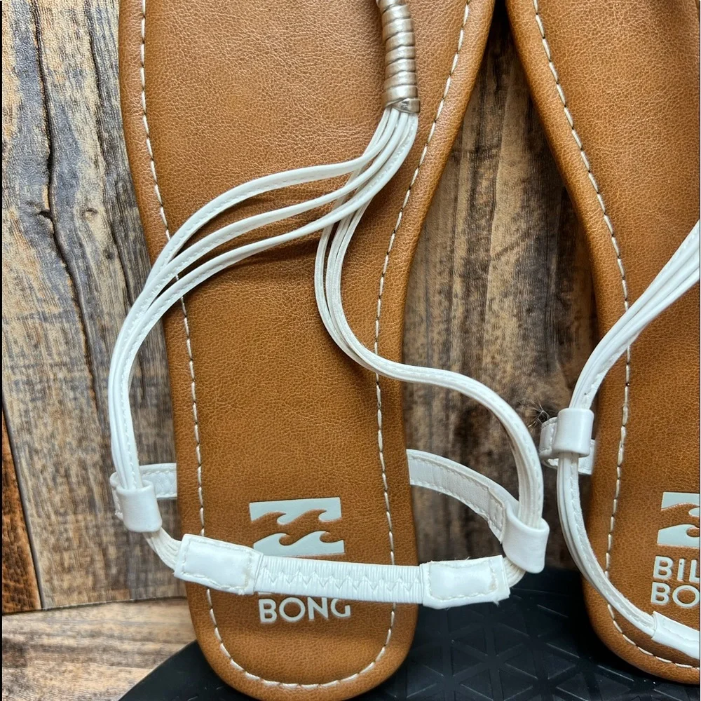 NEW Billabong Leather Thong Style Flip Flop ' Strand Walk ' Sandals Women's 9 - Picture 5 of 6